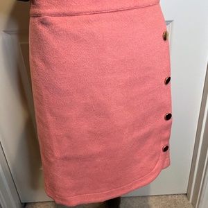 New with Tags Loft Size 14 Pink Button Skirt